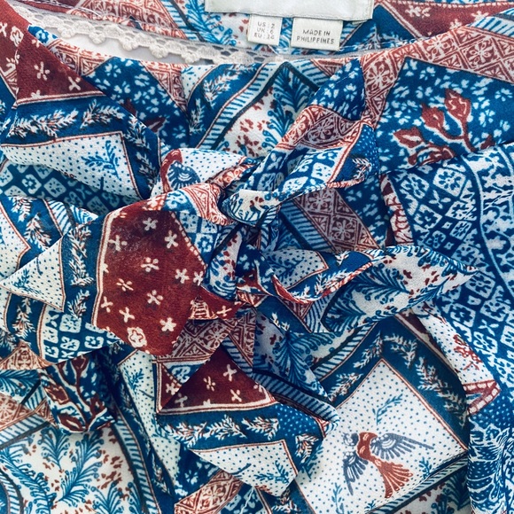 Anthropologie Elevenses Seaflower Wide-Length Pant - Picture 3 of 7